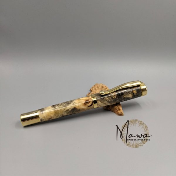 Pretty Buckeye Burl Fountain Pen - Image 5
