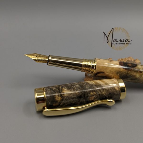 Pretty Buckeye Burl Fountain Pen