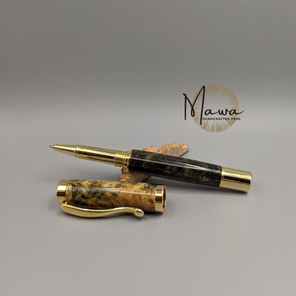 Stunning Buckeye Burl Rollerball Pen - Image 3