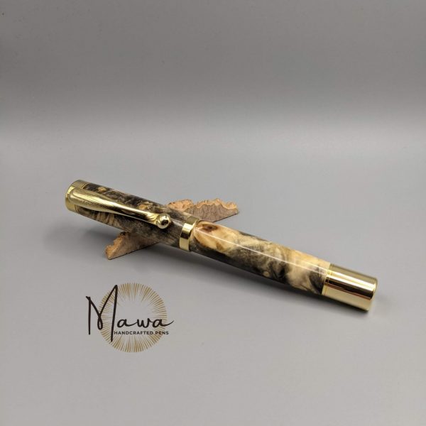 Pretty Buckeye Burl Fountain Pen - Image 4