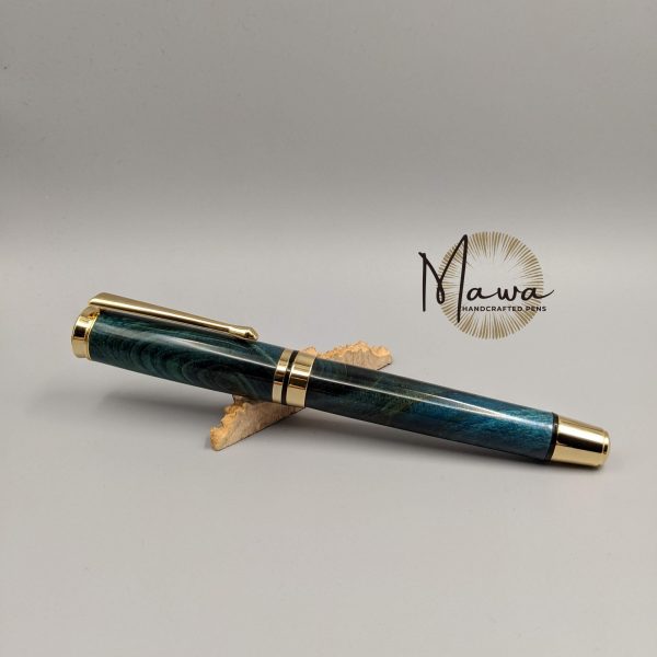 Elegant Blue Rollerball Pen - Image 5