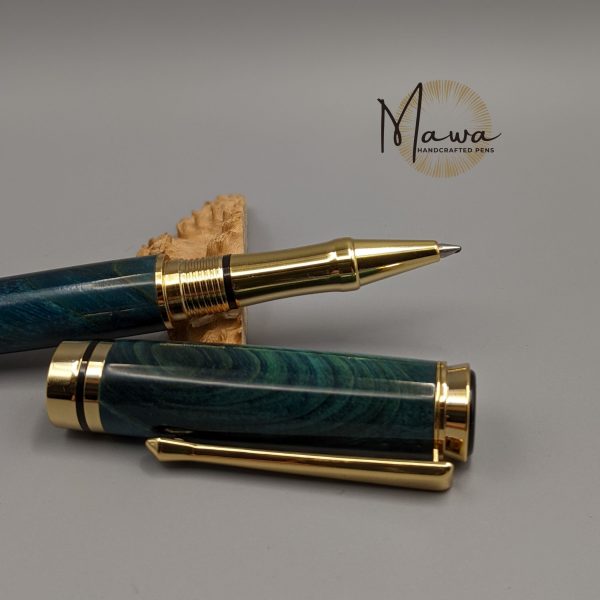 Elegant Blue Rollerball Pen - Image 4