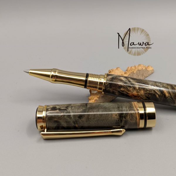 Elegant Grey Rollerball Pen - Image 2
