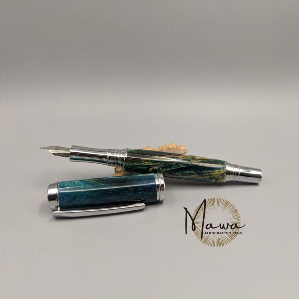 Beautiful Handmade Blue Fountain Pen - Image 4