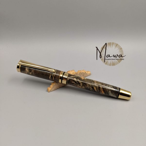 Elegant Grey Rollerball Pen - Image 3