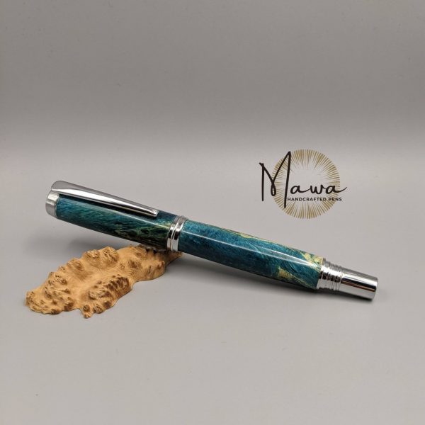 Beautiful Handmade Blue Fountain Pen - Image 5