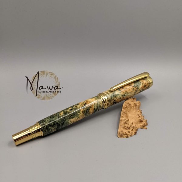 Beautiful Green and Natural Fountain Pen - Image 5