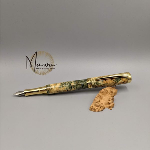 Beautiful Green and Natural Fountain Pen - Image 7