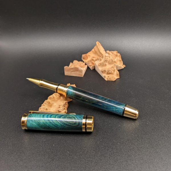 Elegant Blue Rollerball Pen - Image 6