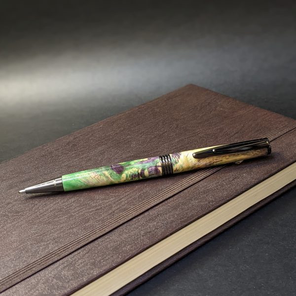 Unique Green and Violet Slimline Pen