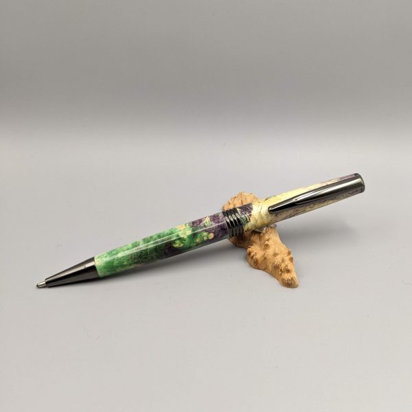 Unique Green and Violet Slimline Pen - Image 4