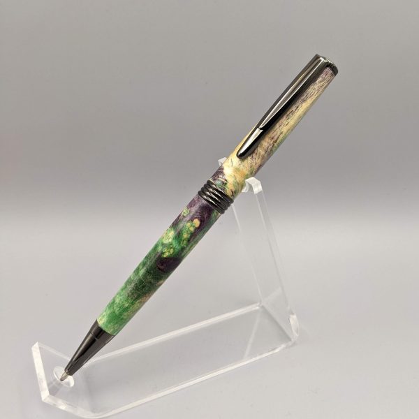 Unique Green and Violet Slimline Pen - Image 5