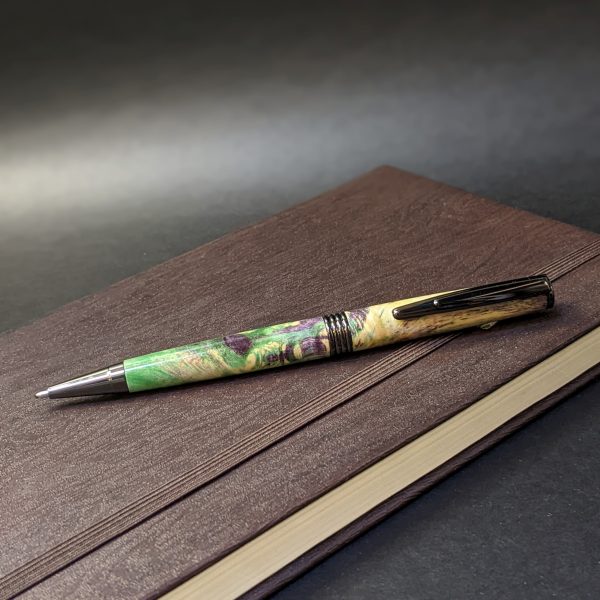 Unique Green and Violet Slimline Pen - Image 6