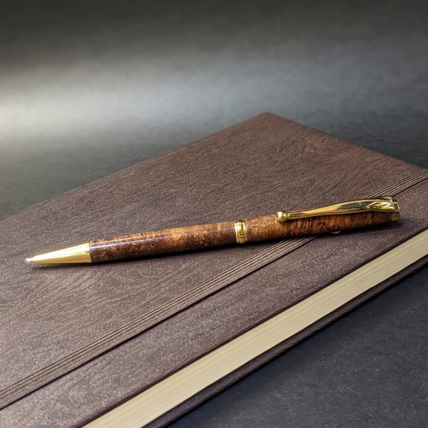 Elegant Dark Maple Slimline Pen