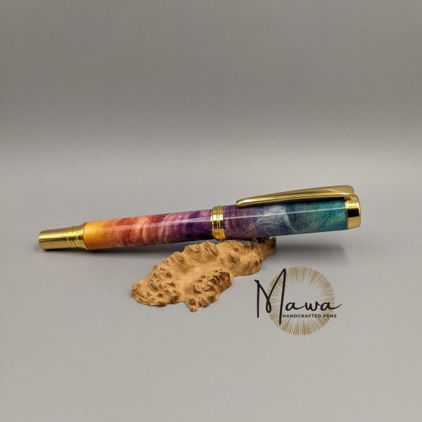 Full Rainbow Fountain Pen - Gold - Image 2