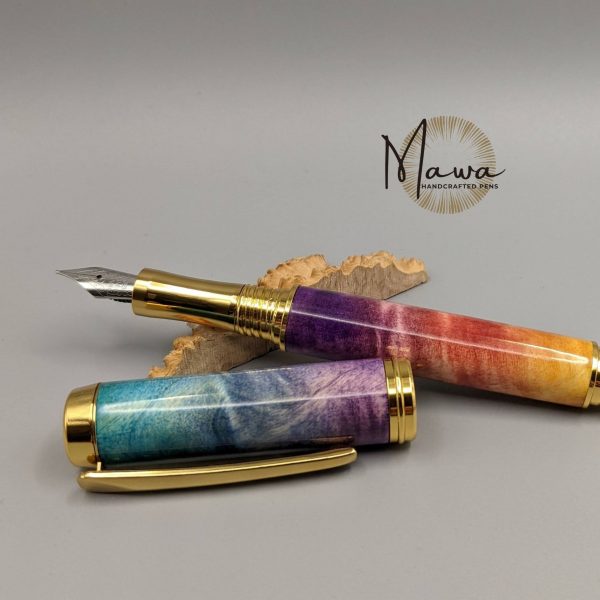 Full Rainbow Fountain Pen - Gold - Image 3