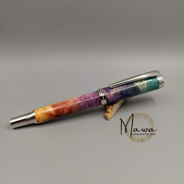 Full Rainbow Fountain Pen - Rhodium - Image 2