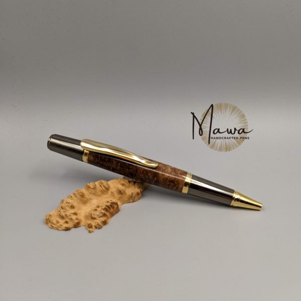 Dark Maple Burl Ballpoint Pen