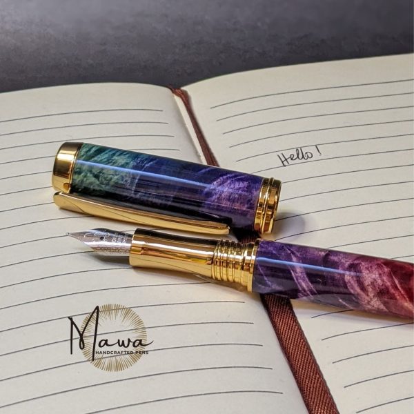 Rainbow Fountain Pen - Gold - Image 3