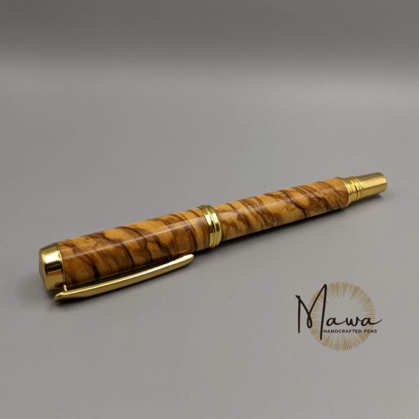 Classic Olive Fountain Pen - Gold - Image 2