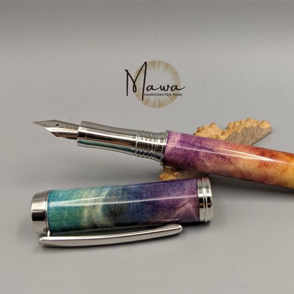 Full Rainbow Fountain Pen - Rhodium - Image 3