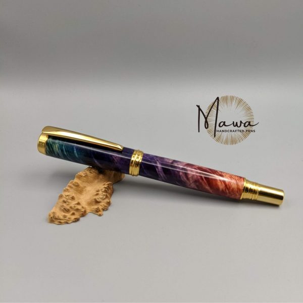 Rainbow Fountain Pen - Gold