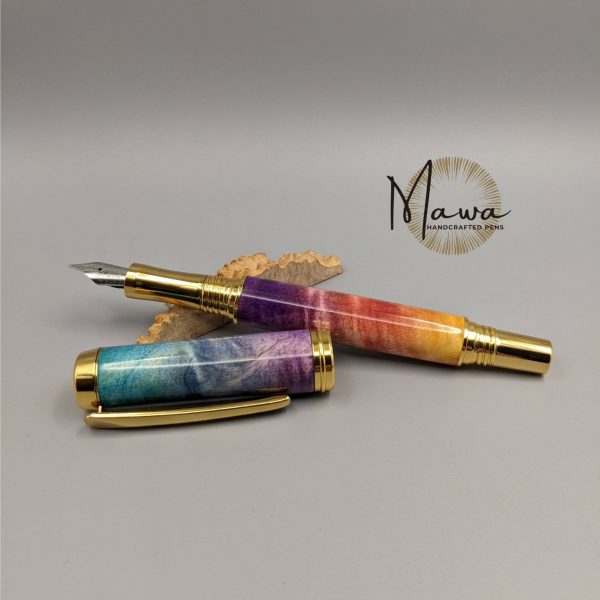 Full Rainbow Fountain Pen - Gold - Image 4