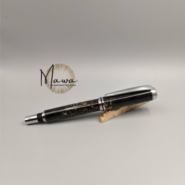 Black Wooden Rollerball Pen - Image 5