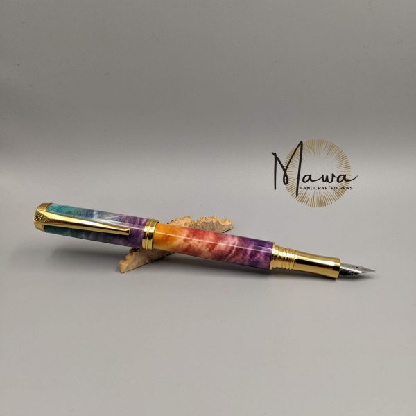 Full Rainbow Fountain Pen - Gold - Image 5