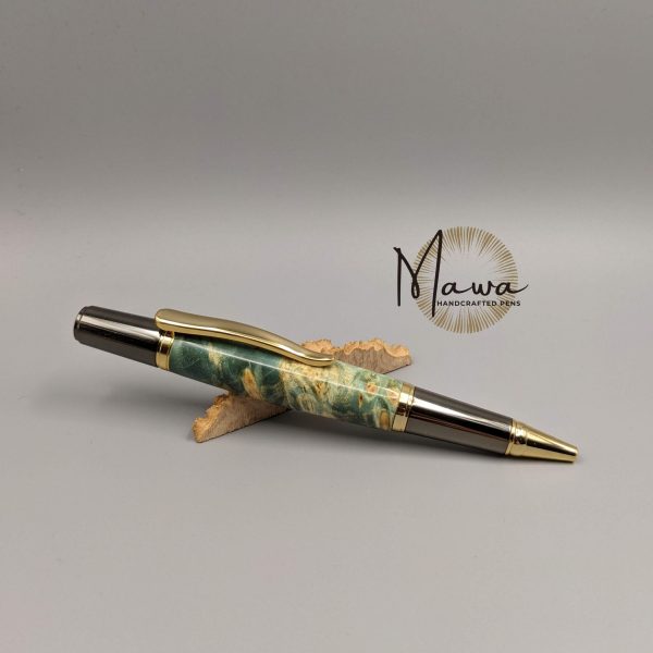 Gorgeous Green Maple Burl Ballpoint - Image 2