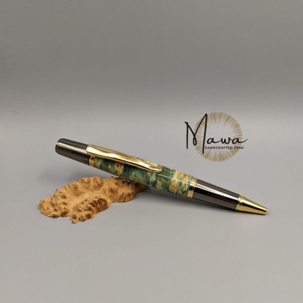 Beautiful Green Maple Burl Ballpoint