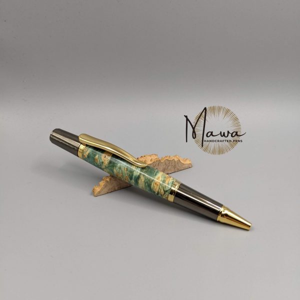 Beautiful Green Maple Burl Ballpoint - Image 3