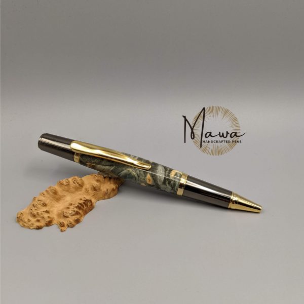 Stunning Grey Maple Burl Ballpoint - Image 3