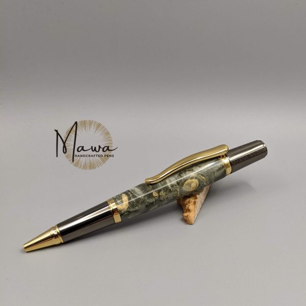 Stunning Grey Maple Burl Ballpoint - Image 2